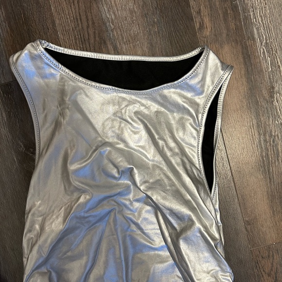 Metallic Silver Dress - Picture 4 of 4